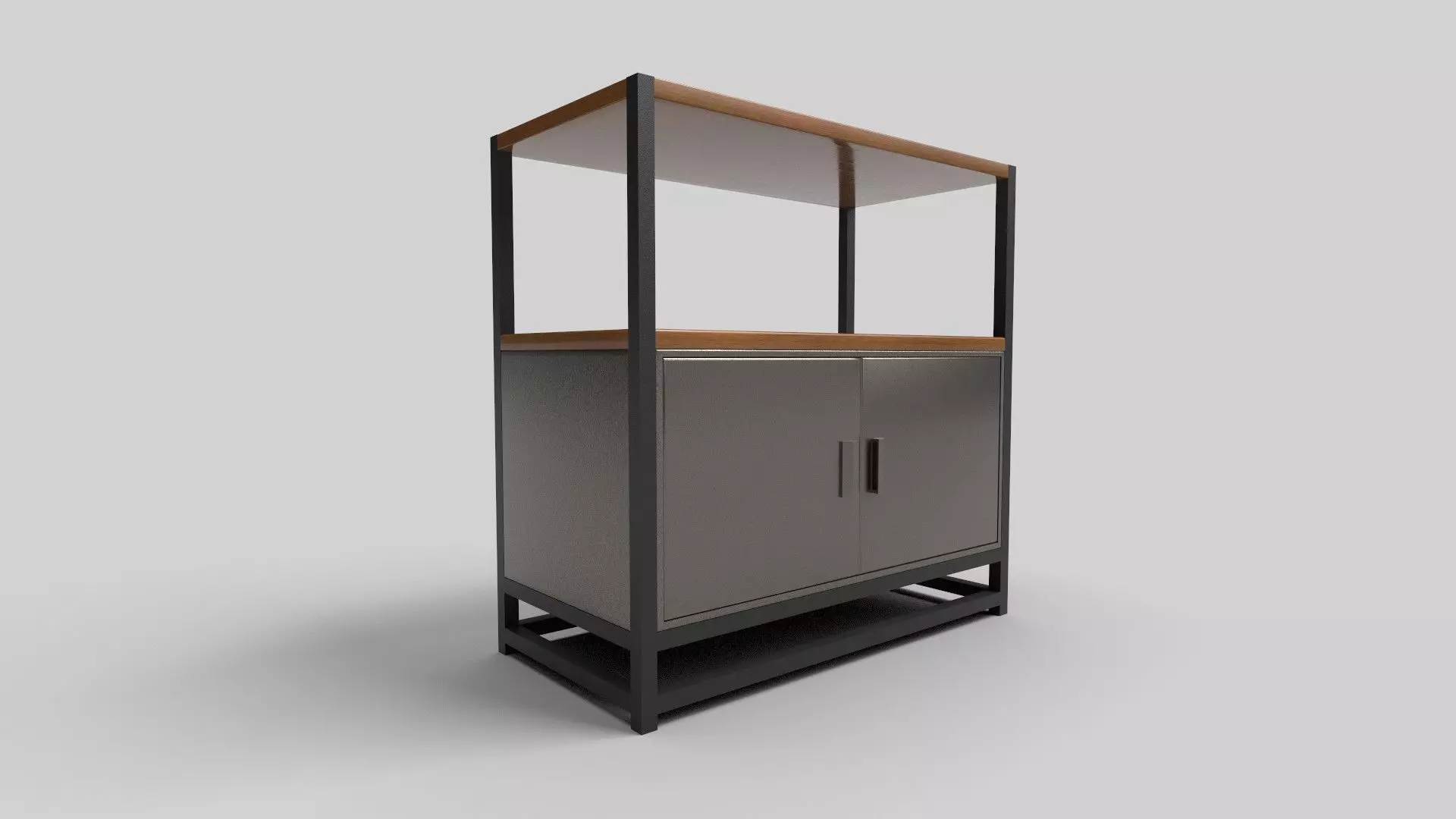 Bookcase CG7 3D model_0