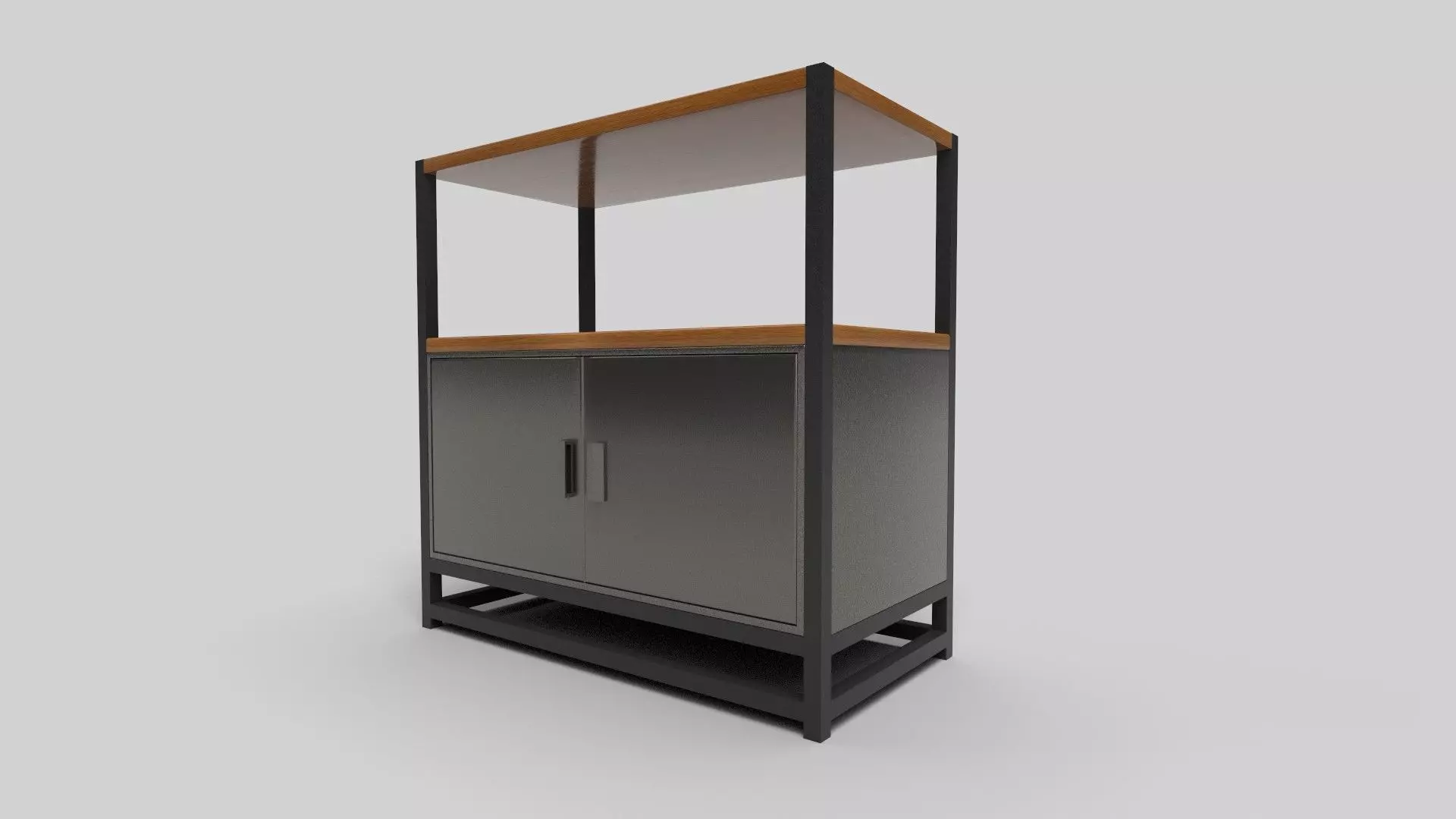 Bookcase CG7 3D model_2