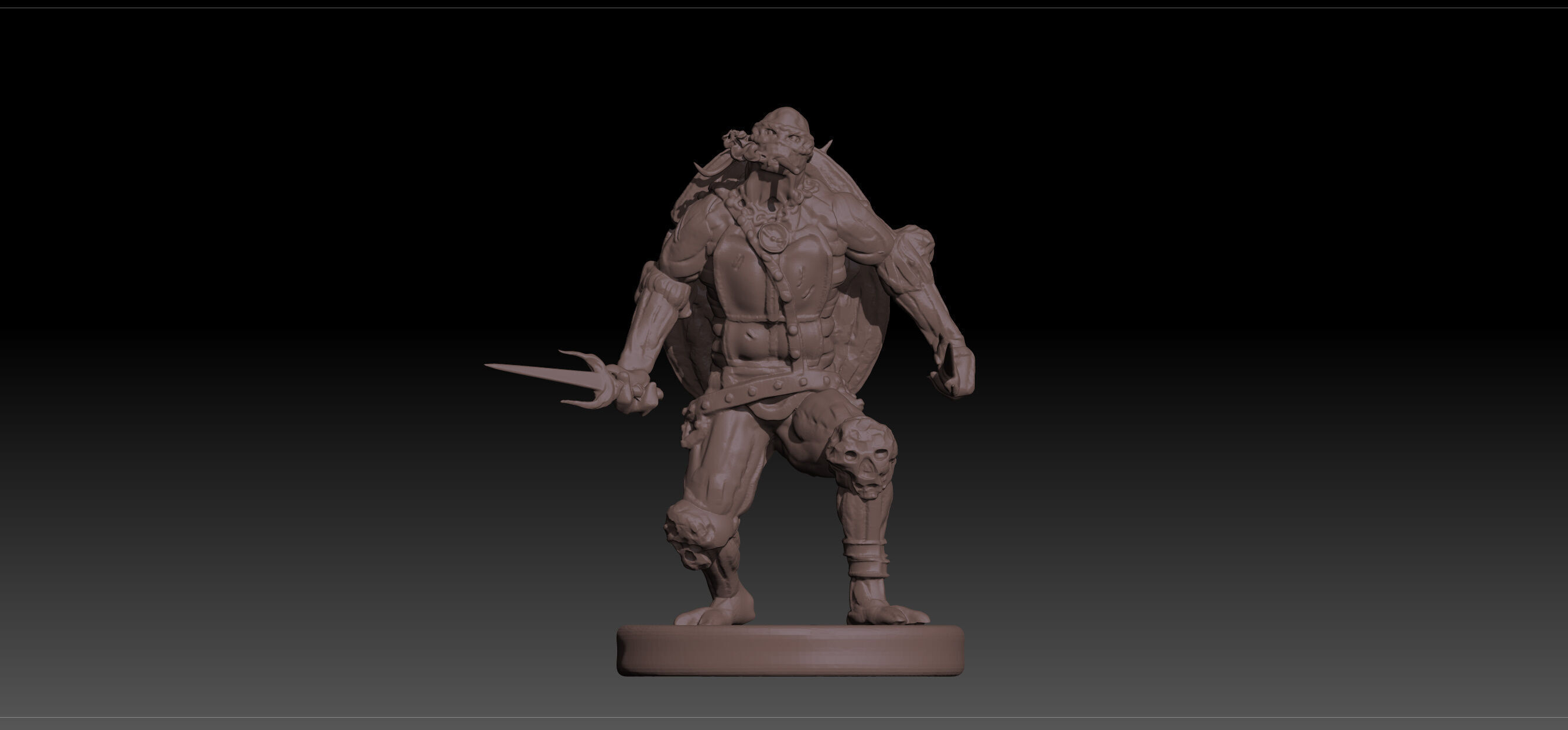 Wartorn Raphael Teenage Mutant Ninja Turtles TMNT STL and OBJ 3D print model_1