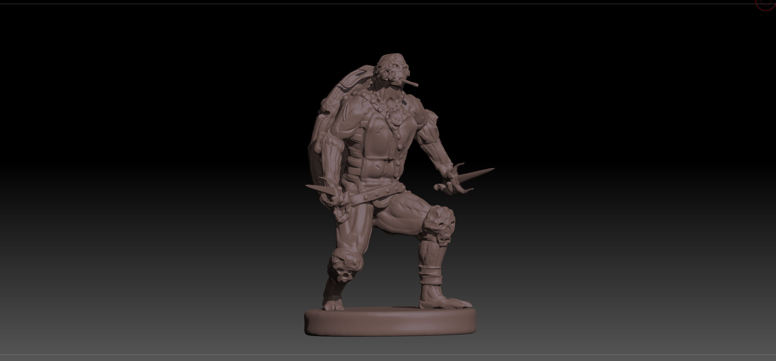 Wartorn Raphael Teenage Mutant Ninja Turtles TMNT STL and OBJ 3D print model_8