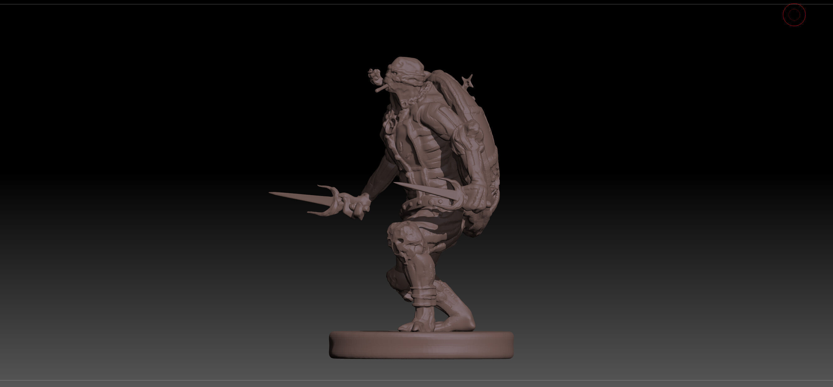 Wartorn Raphael Teenage Mutant Ninja Turtles TMNT STL and OBJ 3D print model_2