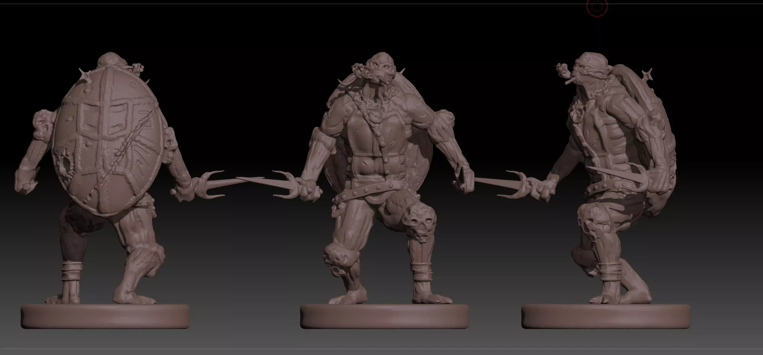 Wartorn Raphael Teenage Mutant Ninja Turtles TMNT STL and OBJ 3D print model_0