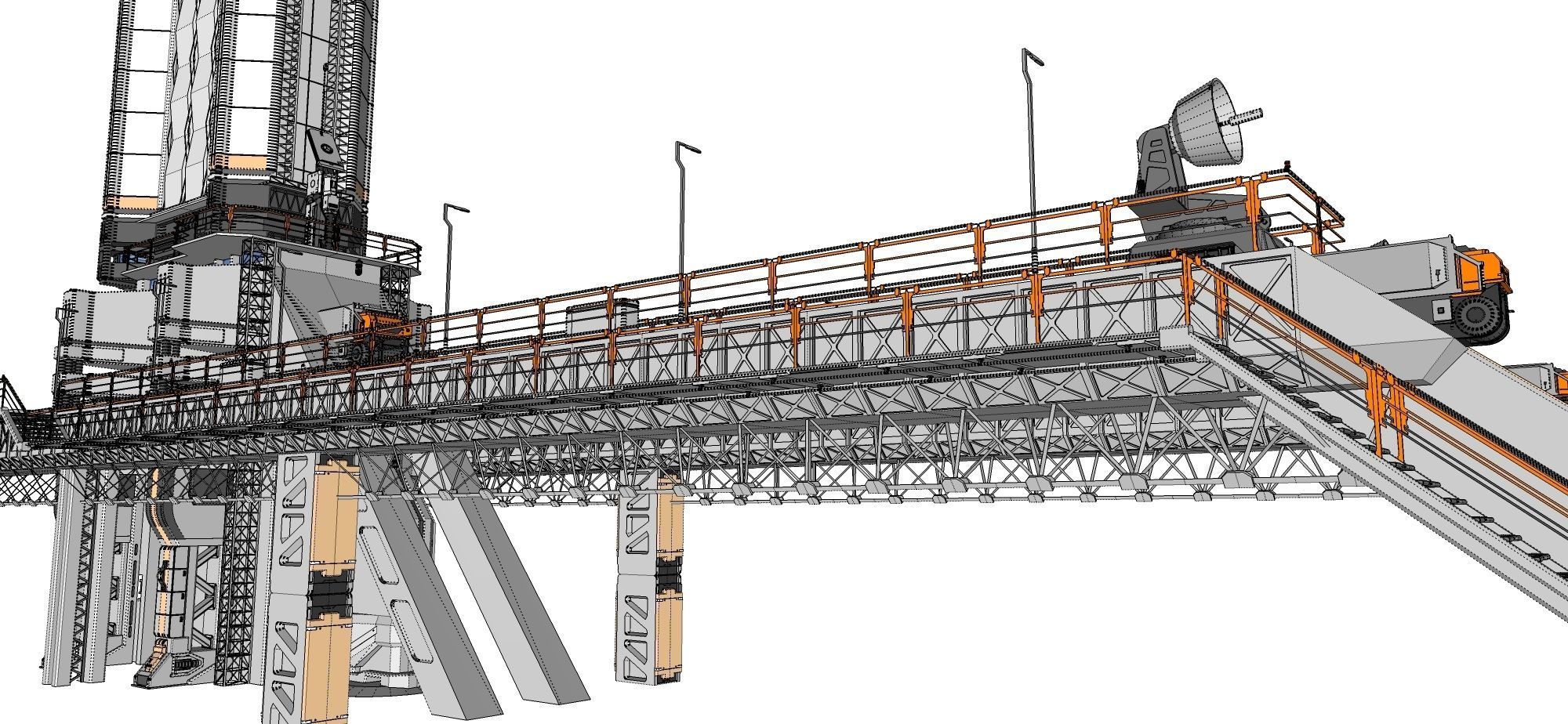 scifi radar tower 3D model_67