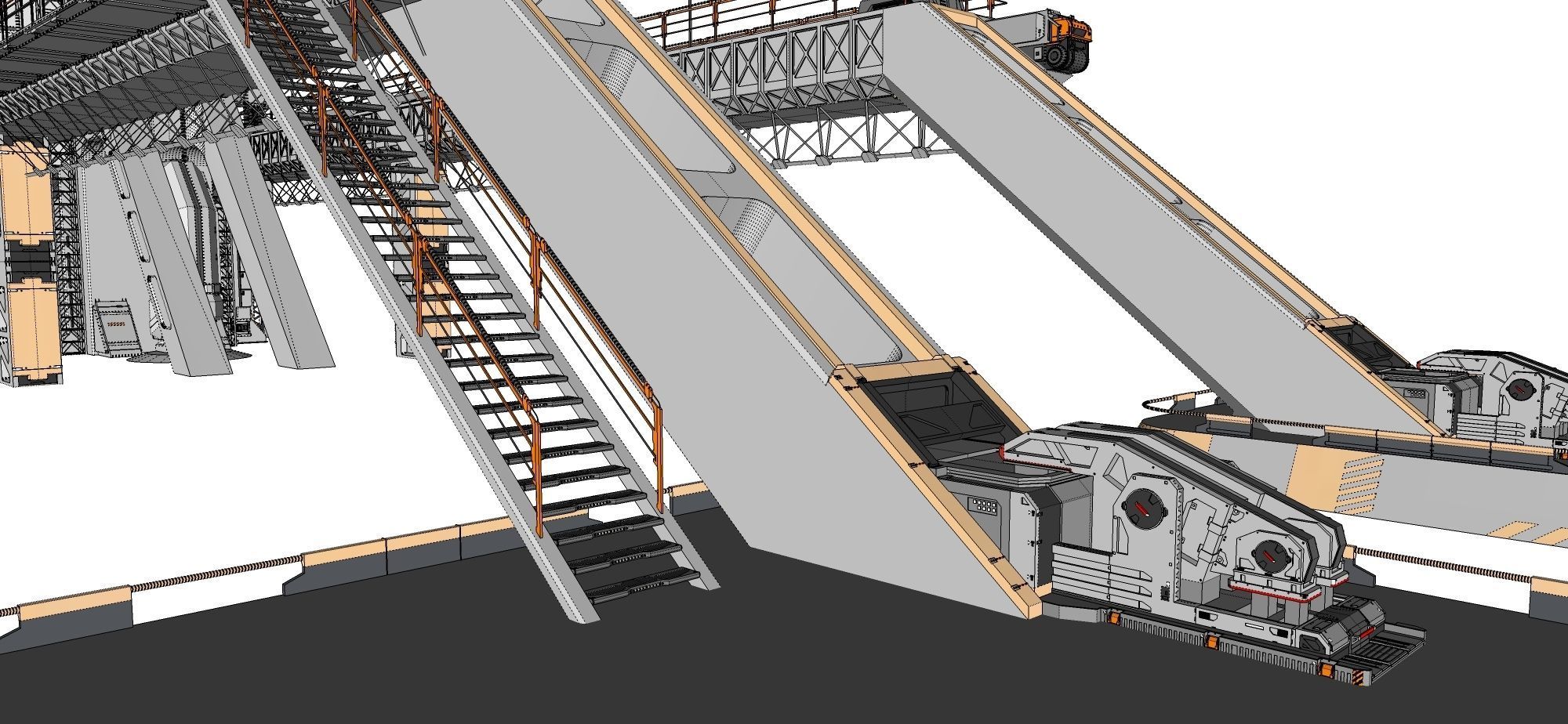 scifi radar tower 3D model_69