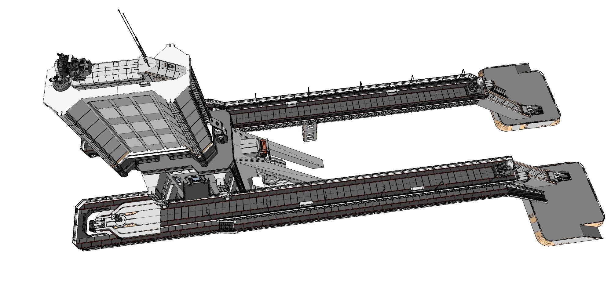 scifi radar tower 3D model_62