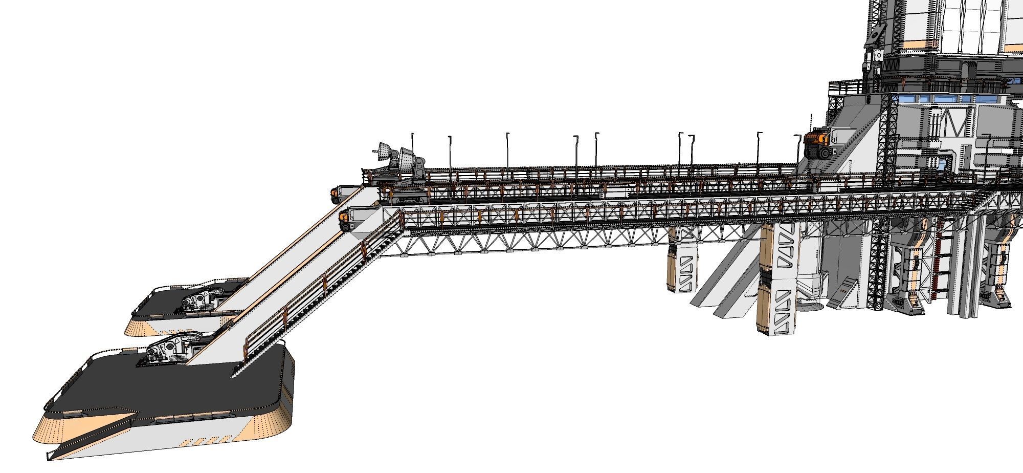 scifi radar tower 3D model_52