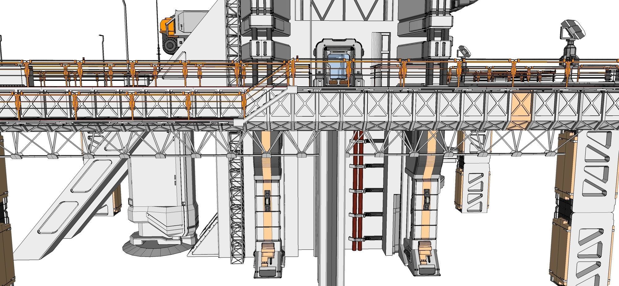 scifi radar tower 3D model_54