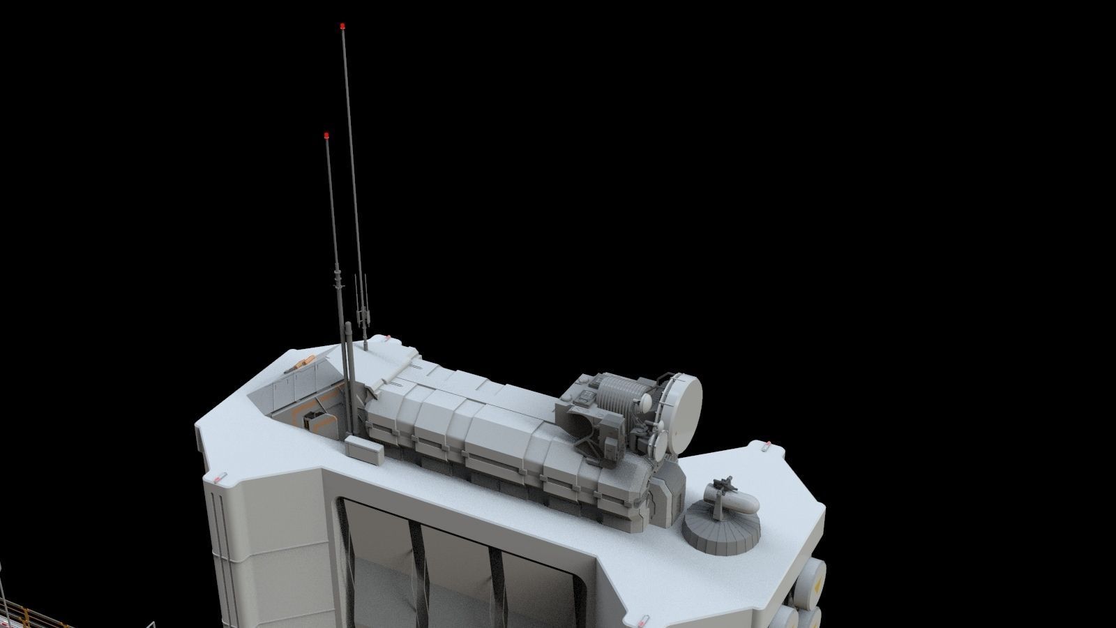 scifi radar tower 3D model_17