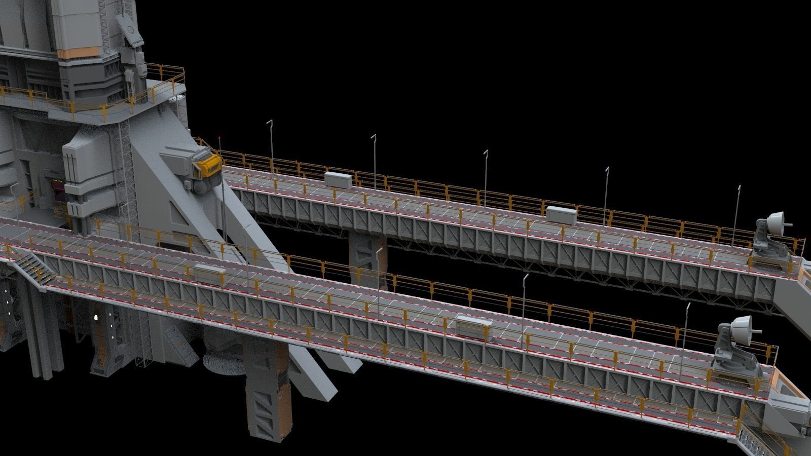 scifi radar tower 3D model_31