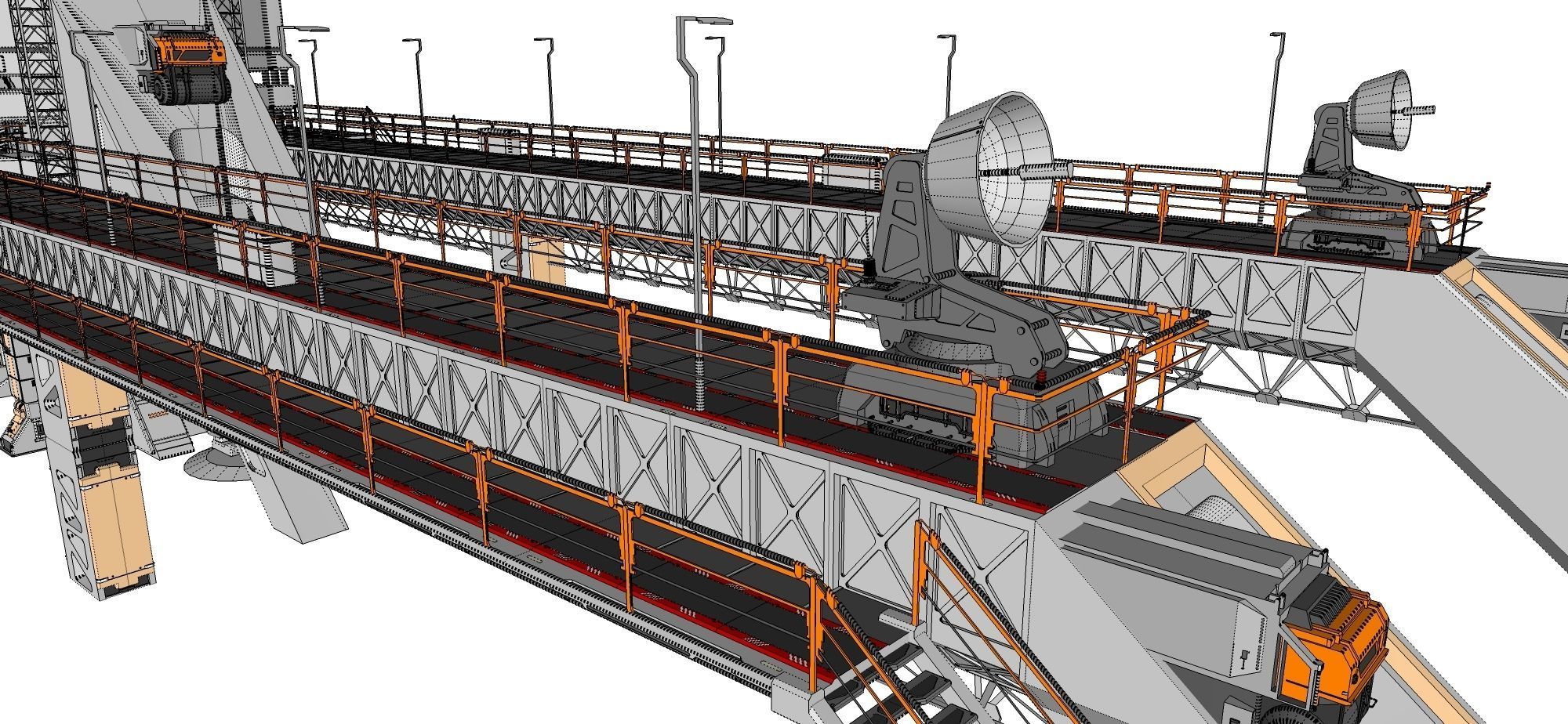 scifi radar tower 3D model_68