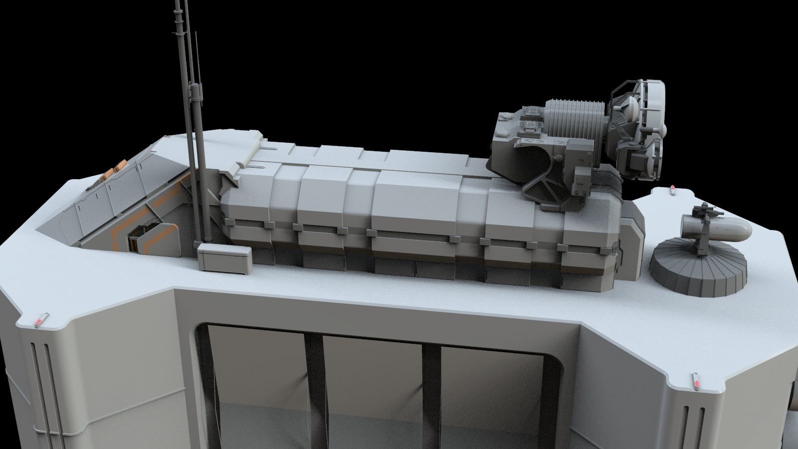 scifi radar tower 3D model_18