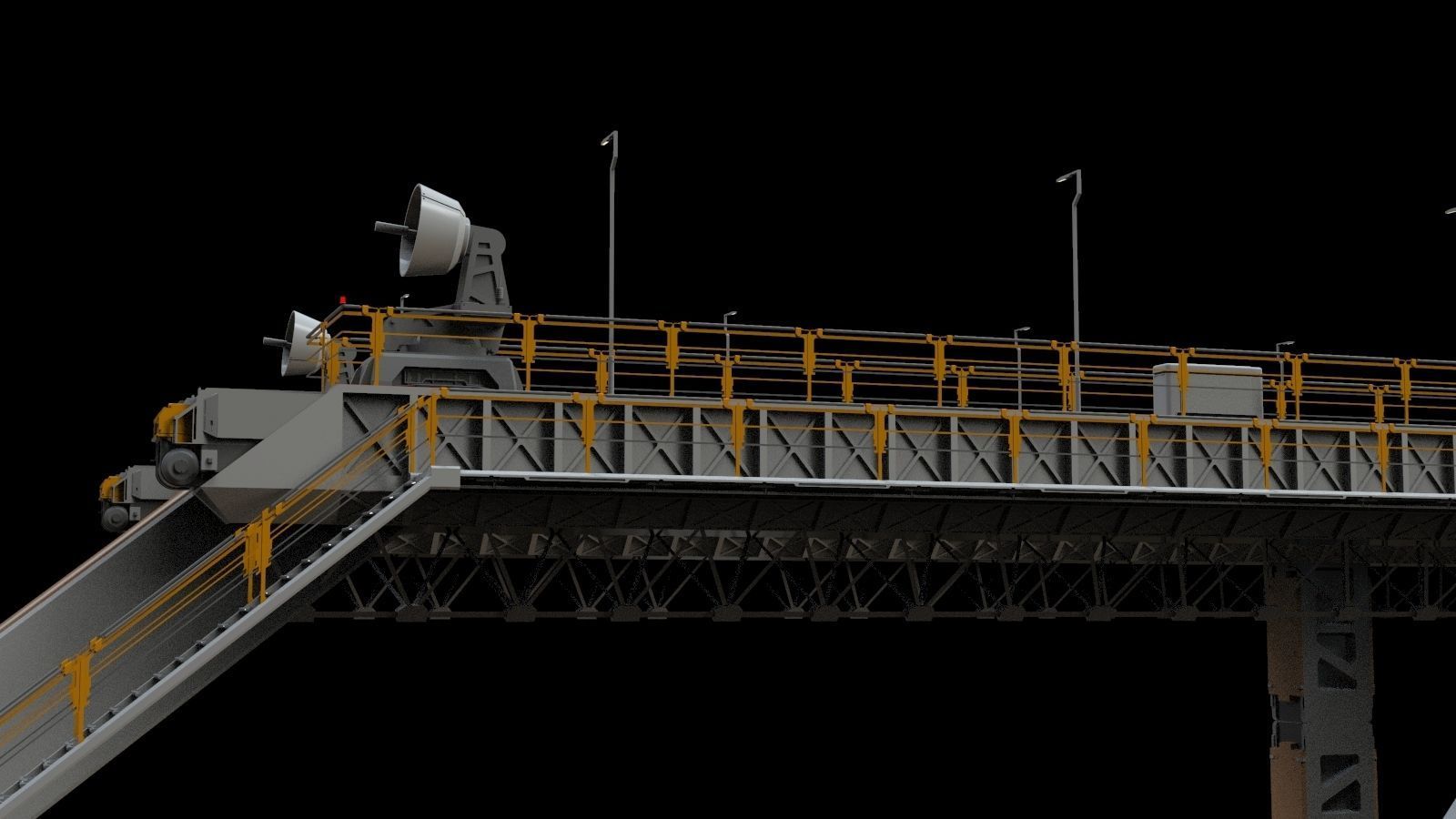 scifi radar tower 3D model_39