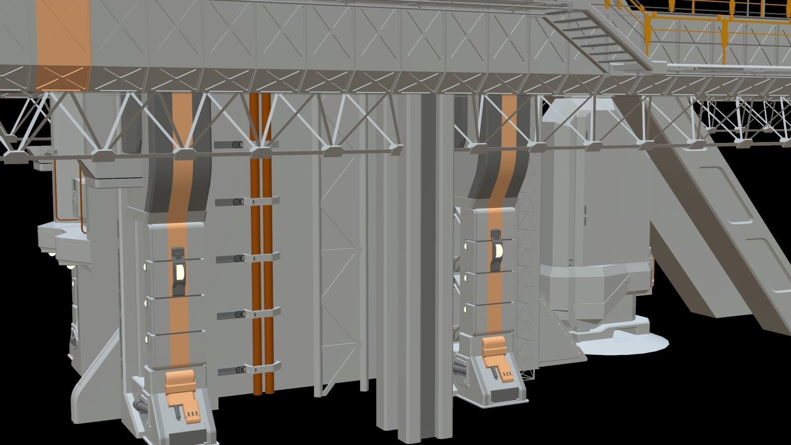 scifi radar tower 3D model_28