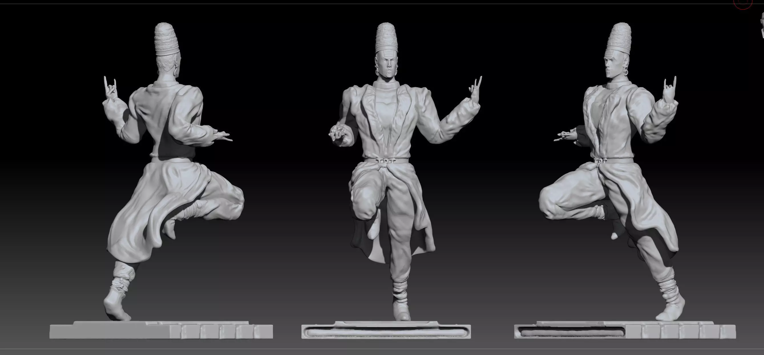 Telence T D Arby JoJos Bizarre Adventure STL and OBJ 3D print model