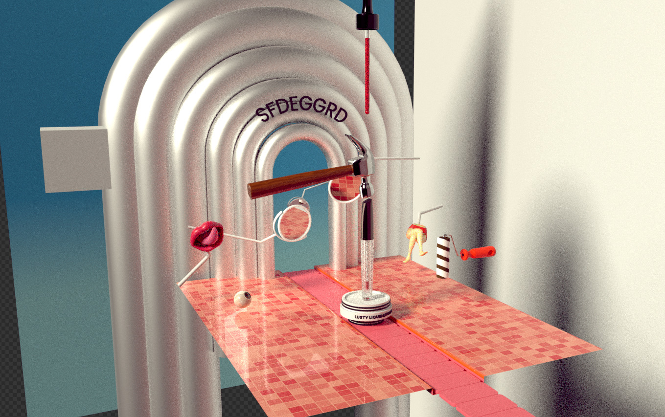 sephora liquid lipstick complete animation Low-poly 3D model_4