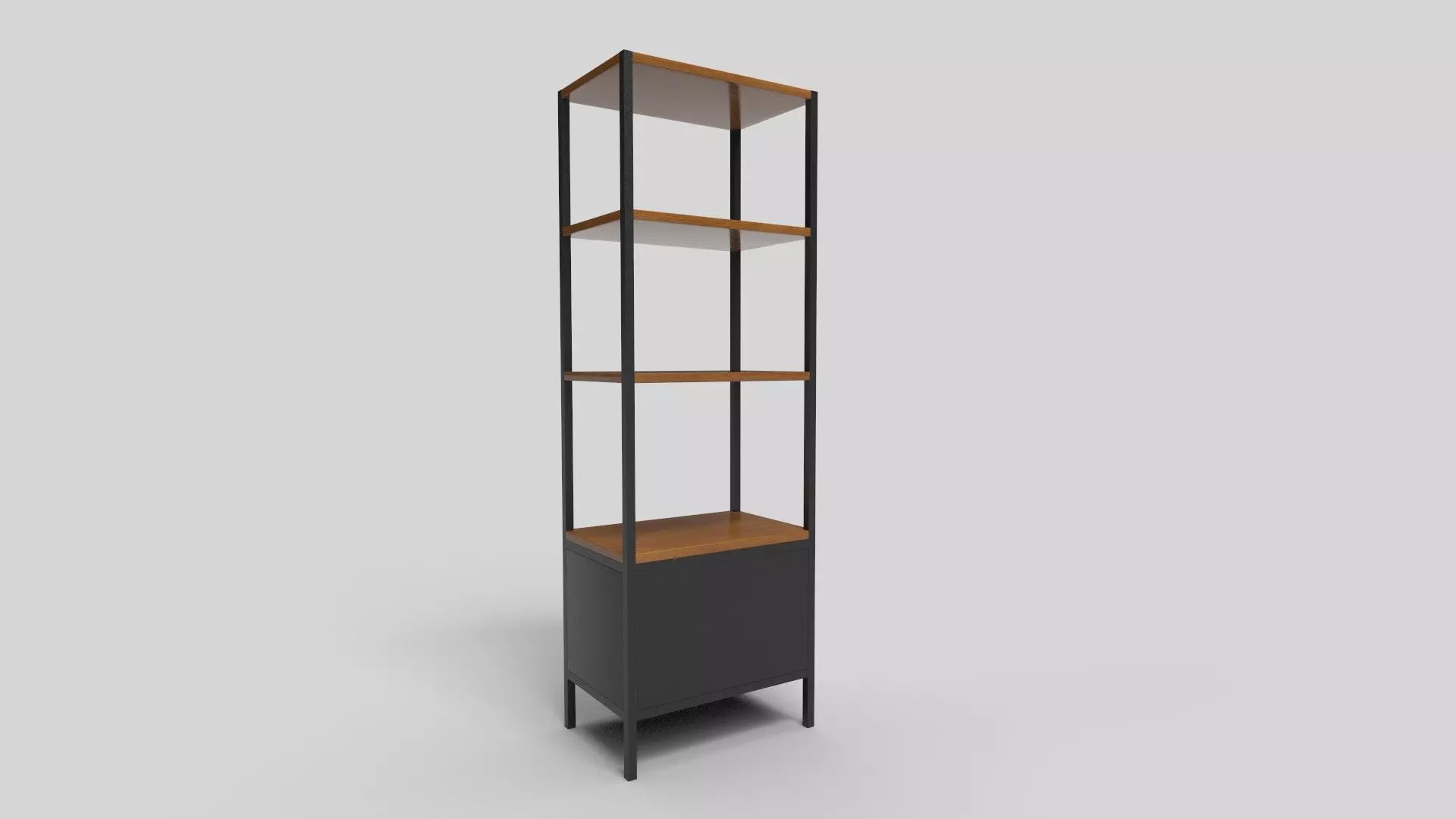 Bookcase CG8 3D model_3