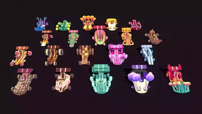 Stylish candy cookies for cars