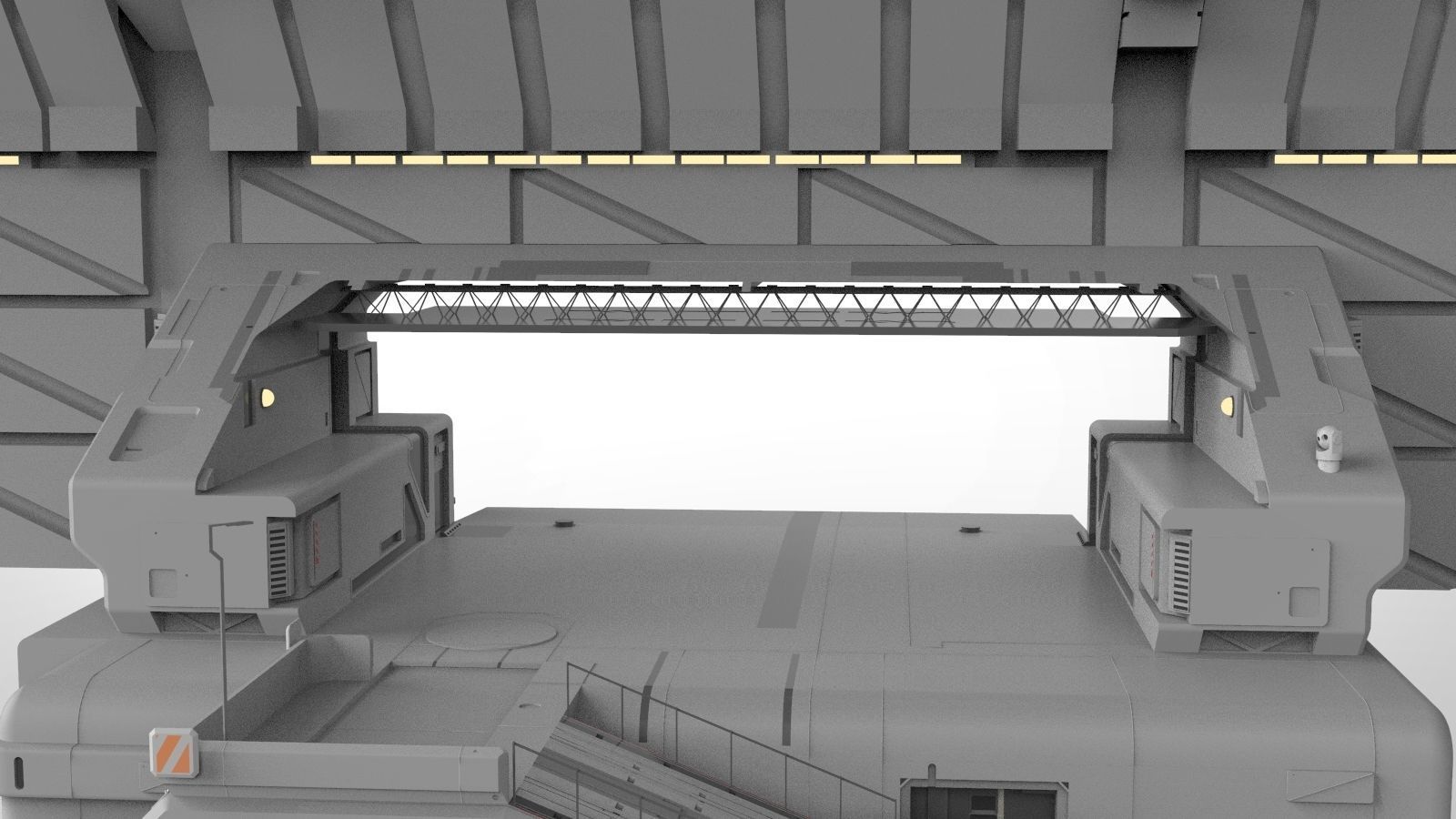 sci-fi Wall 1 3D model_11