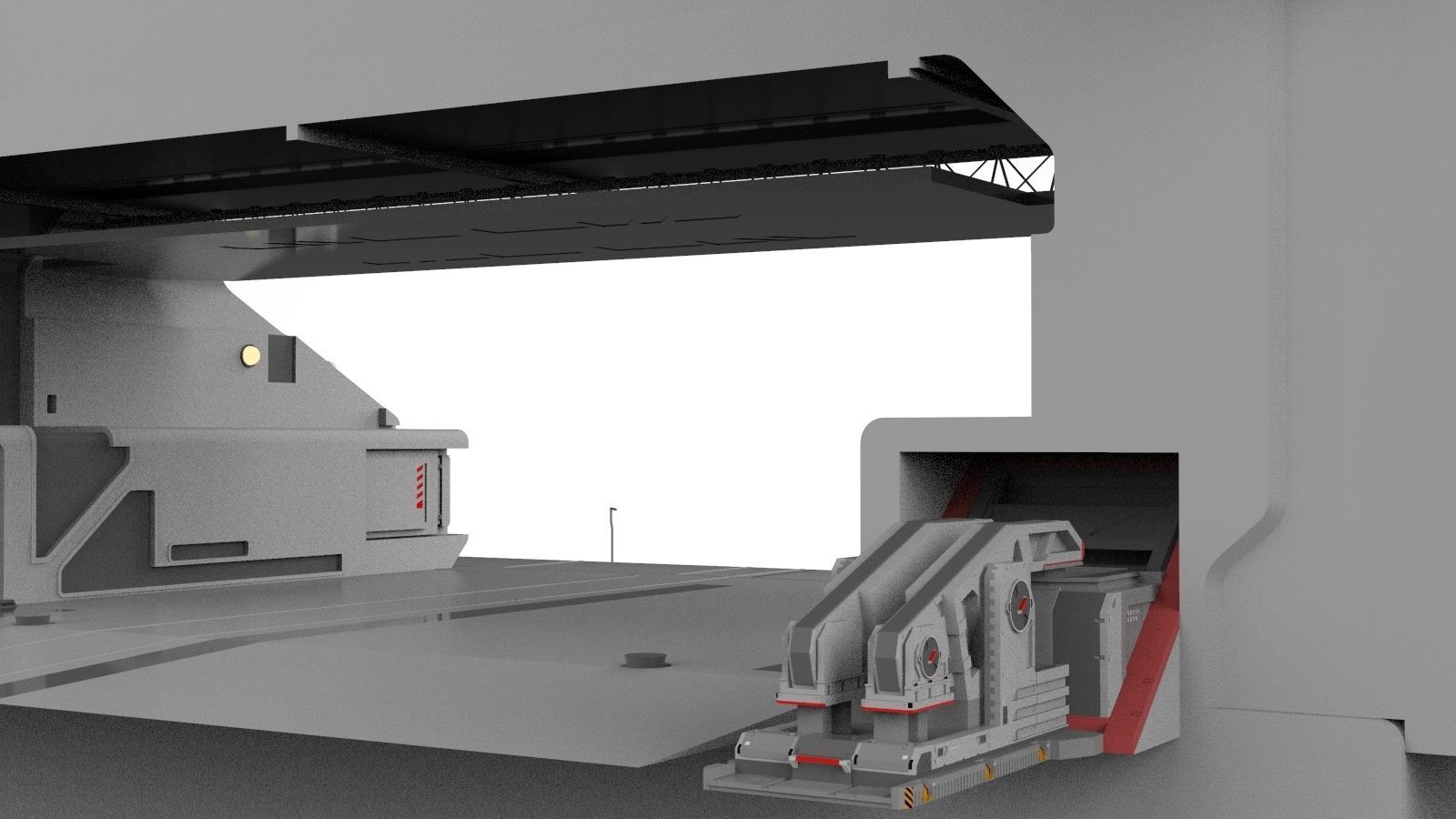 sci-fi Wall 1 3D model_13