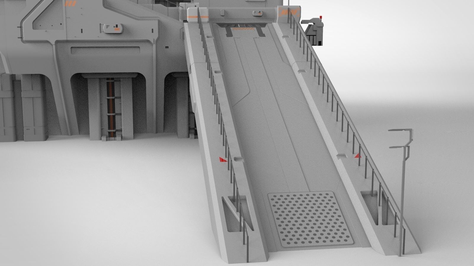 sci-fi Wall 1 3D model_8