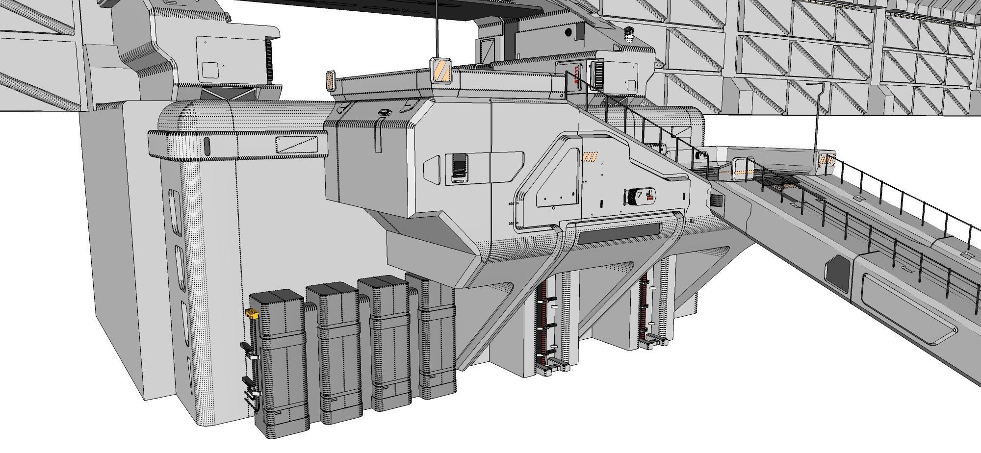 sci-fi Wall 1 3D model_21