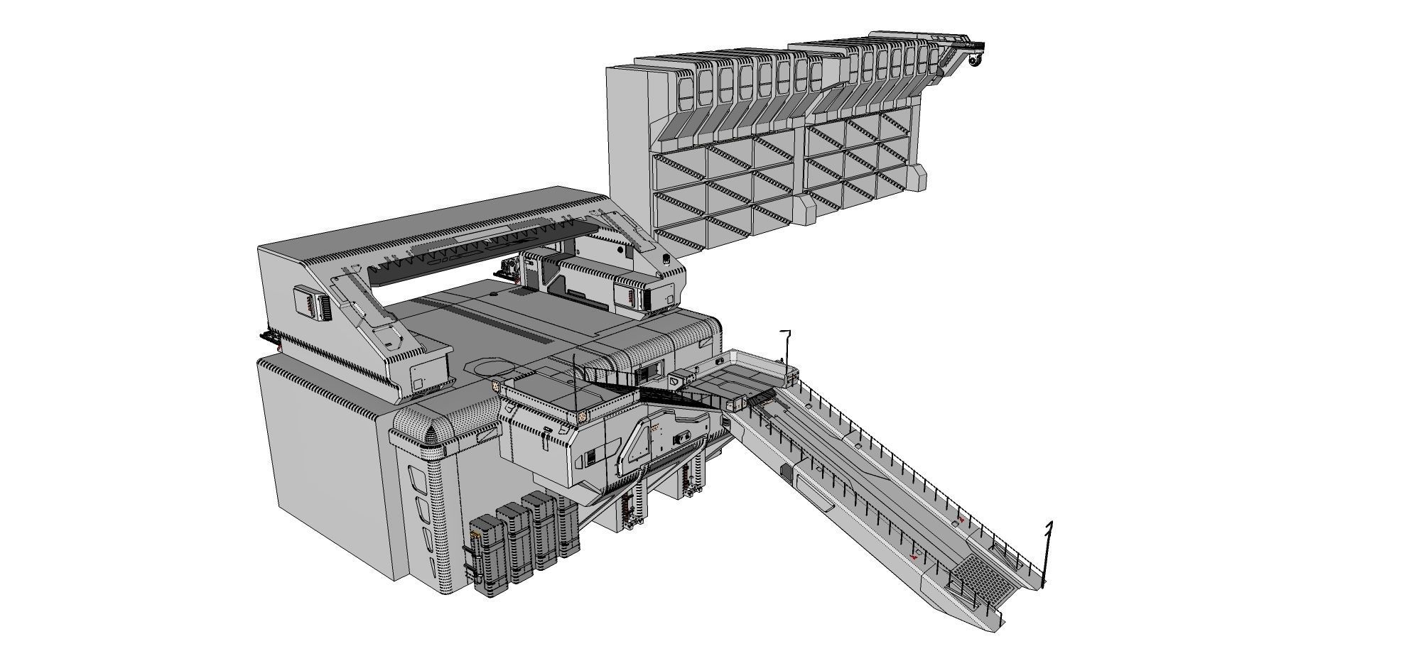sci-fi Wall 1 3D model_27