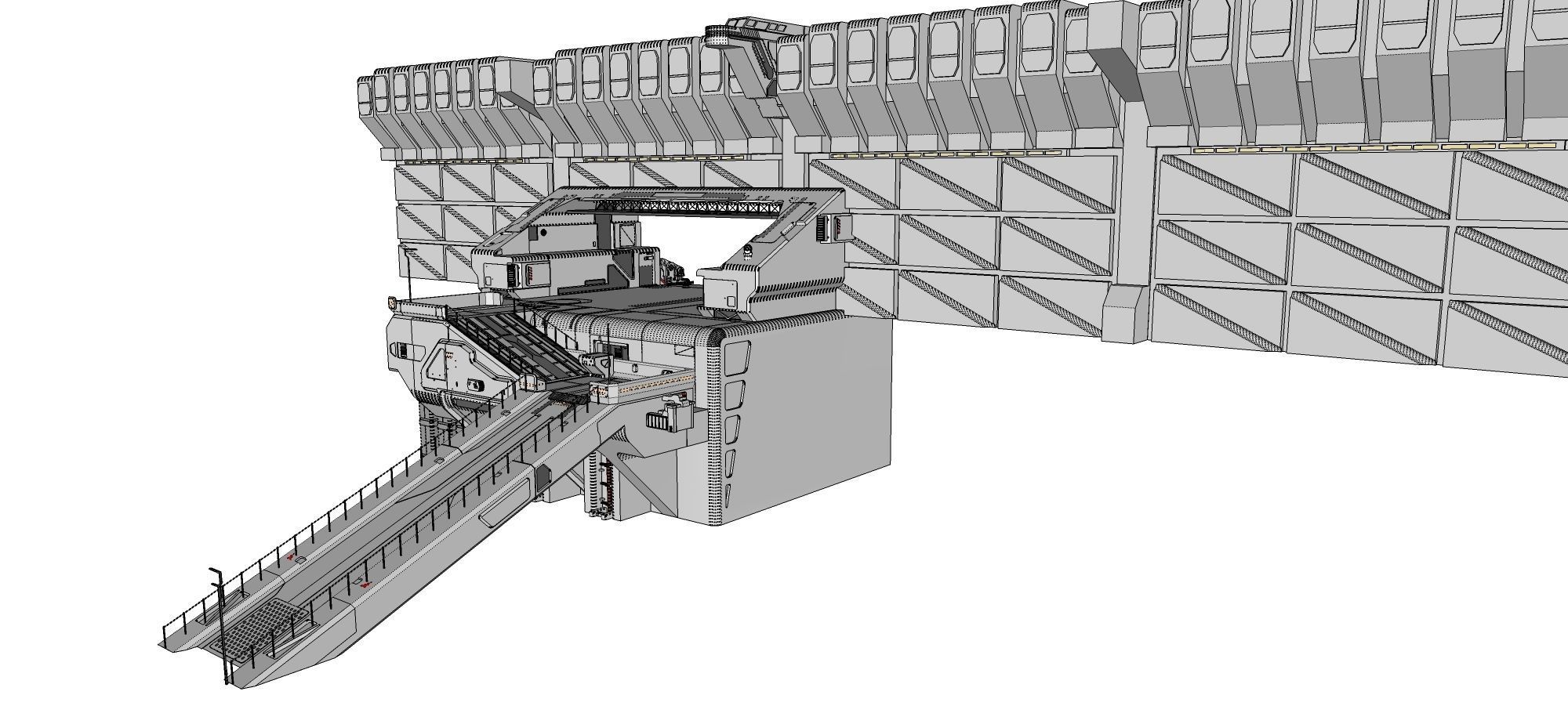 sci-fi Wall 1 3D model_19