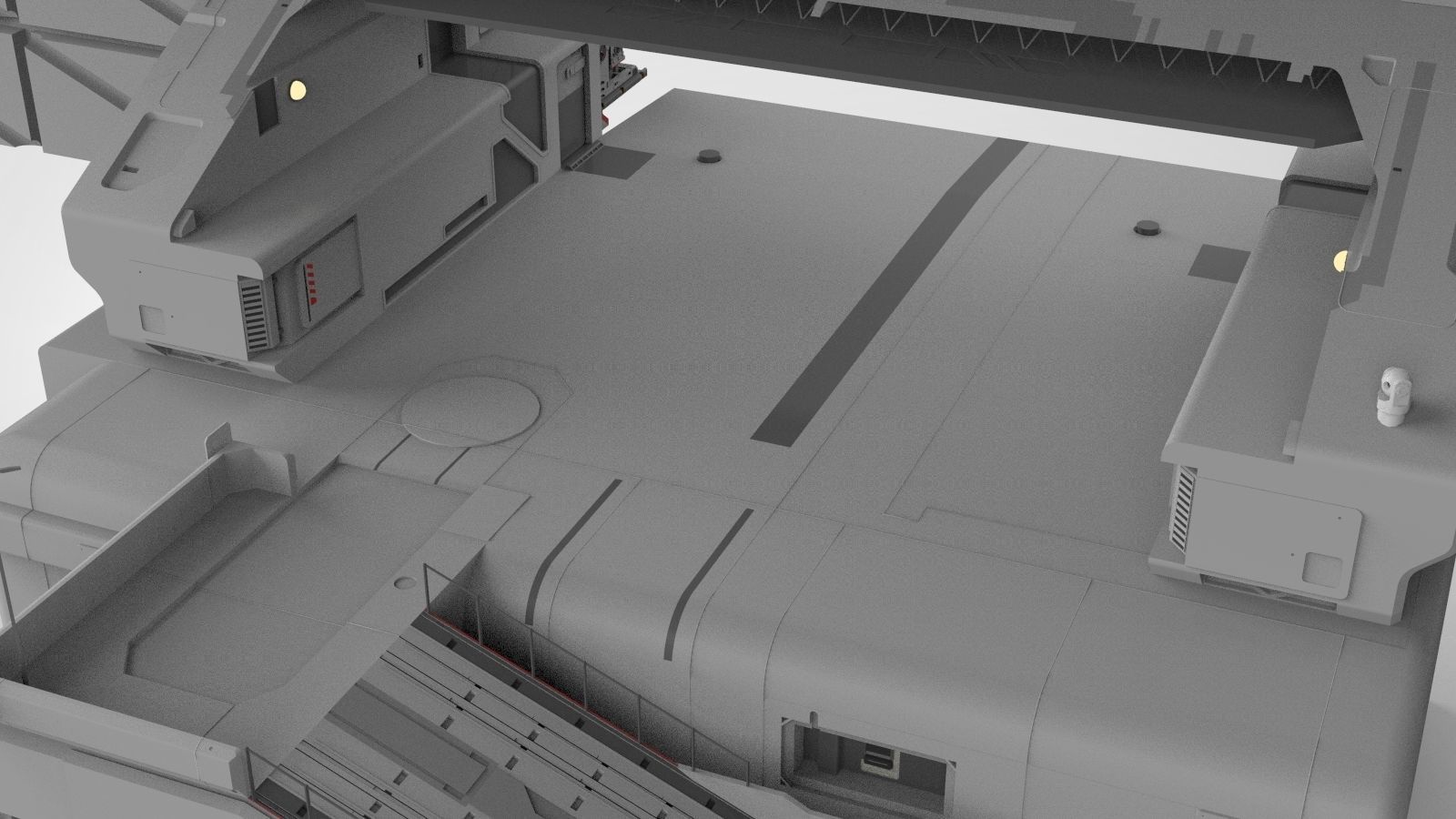 sci-fi Wall 1 3D model_10