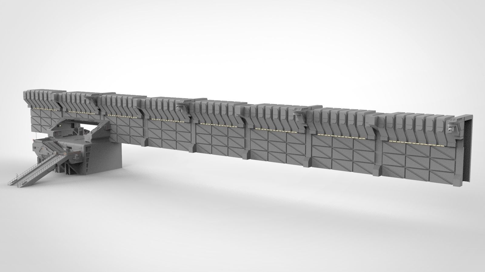 sci-fi Wall 1 3D model_3