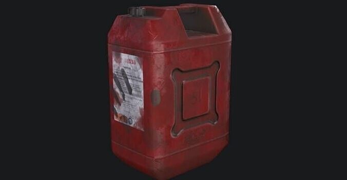 Gasoline tank Low-poly 3D model