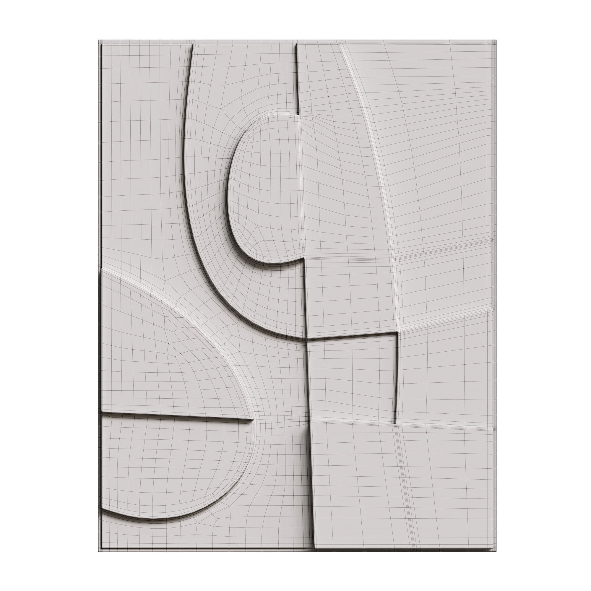 3D Wall Art 010 3D model_7