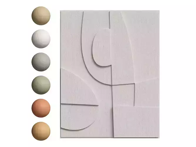 3D Wall Art 010 3D model