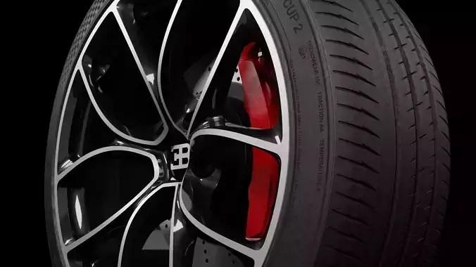 Bugatti Chrion Tyre 3D model