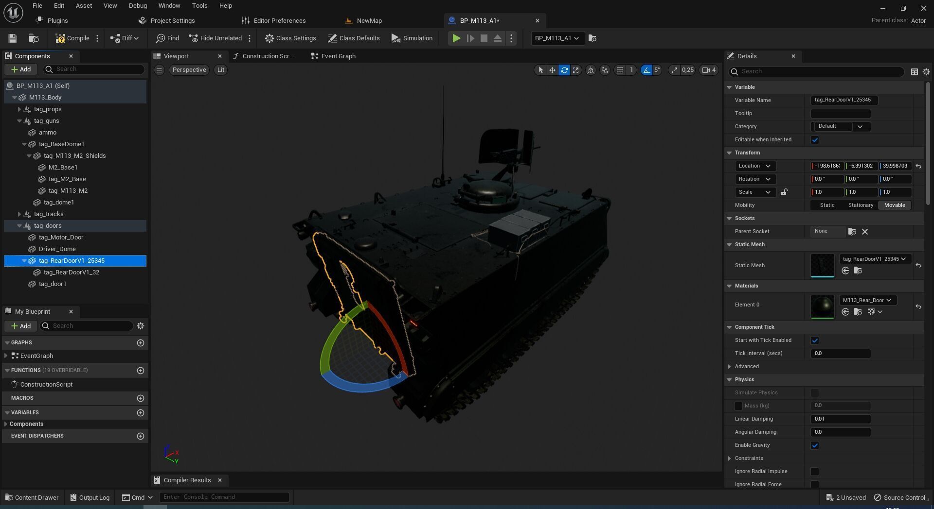 M-113 Armored personnel Carrier A1  3D model_2