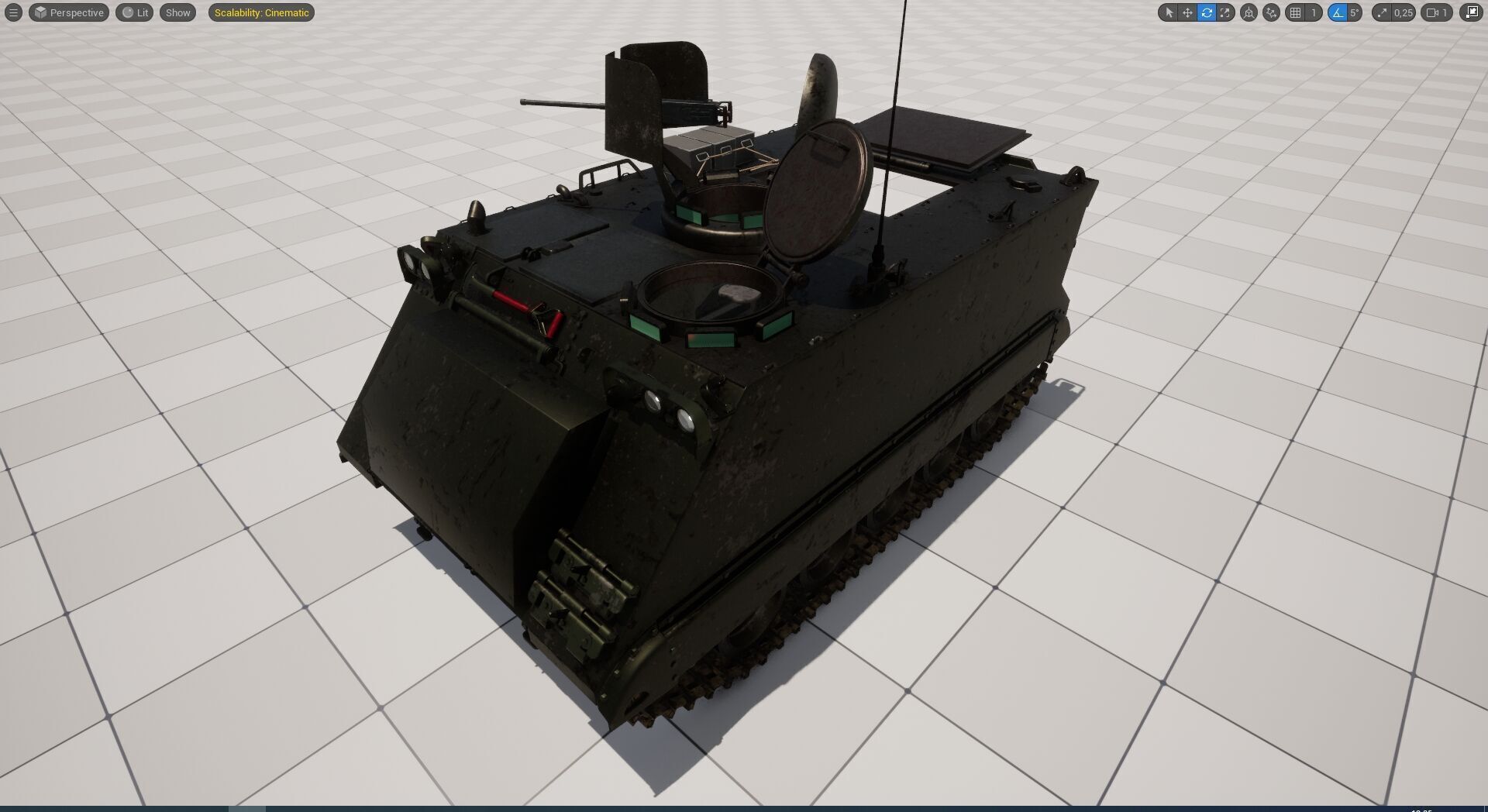M-113 Armored personnel Carrier A1  3D model_11
