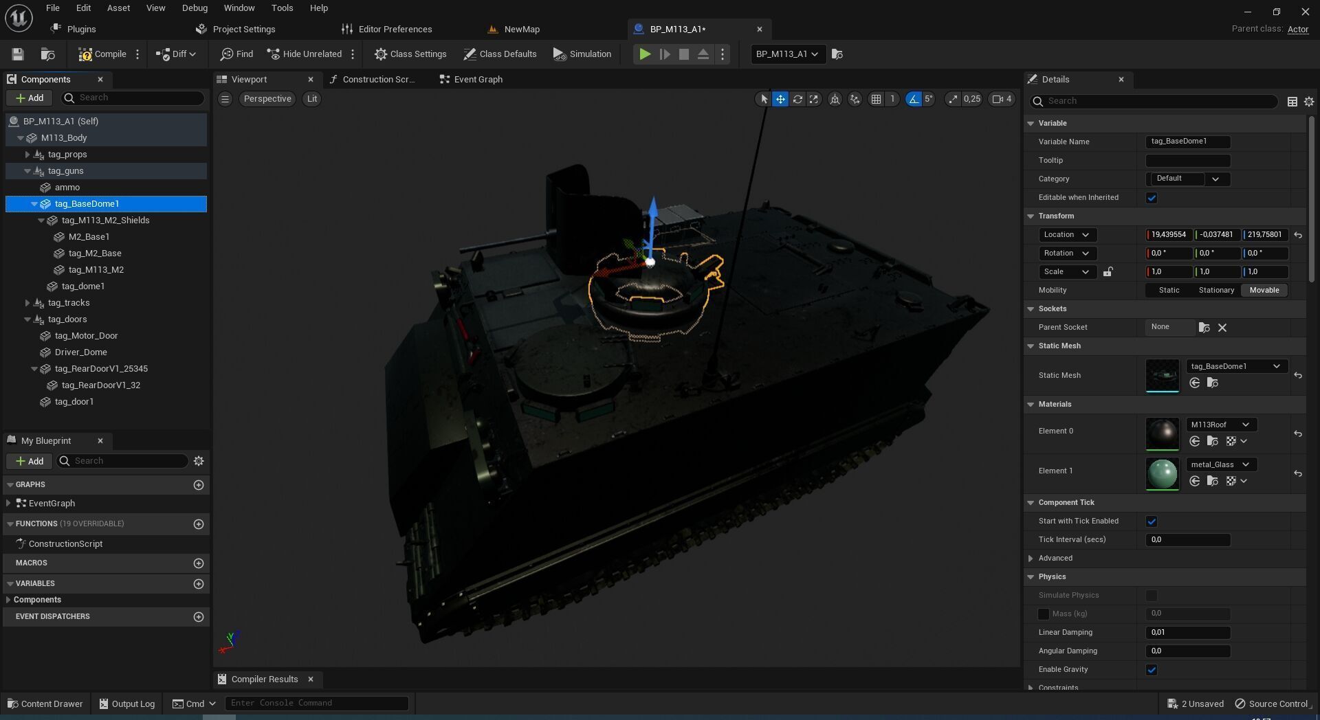 M-113 Armored personnel Carrier A1  3D model_1