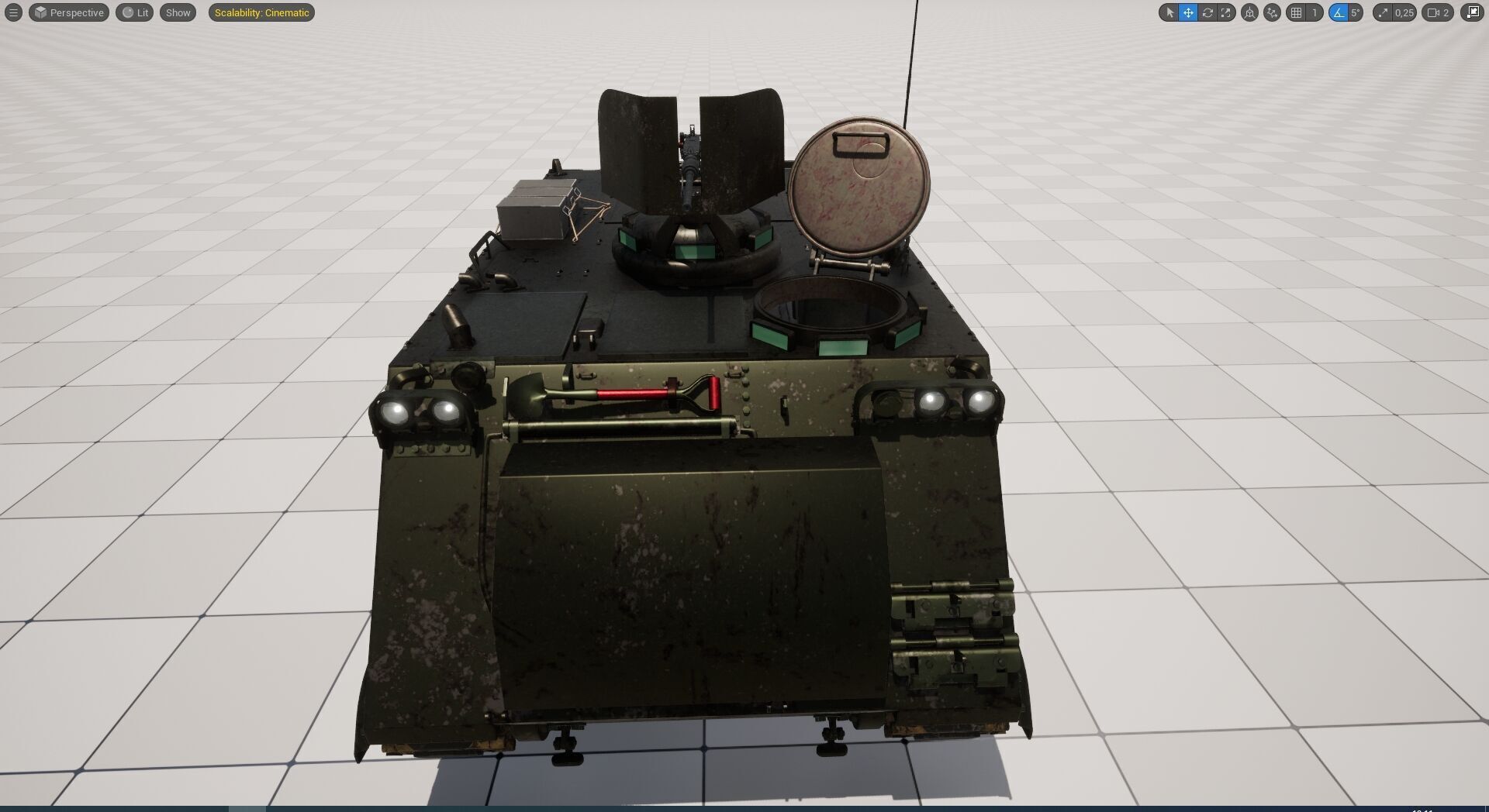 M-113 Armored personnel Carrier A1  3D model_15