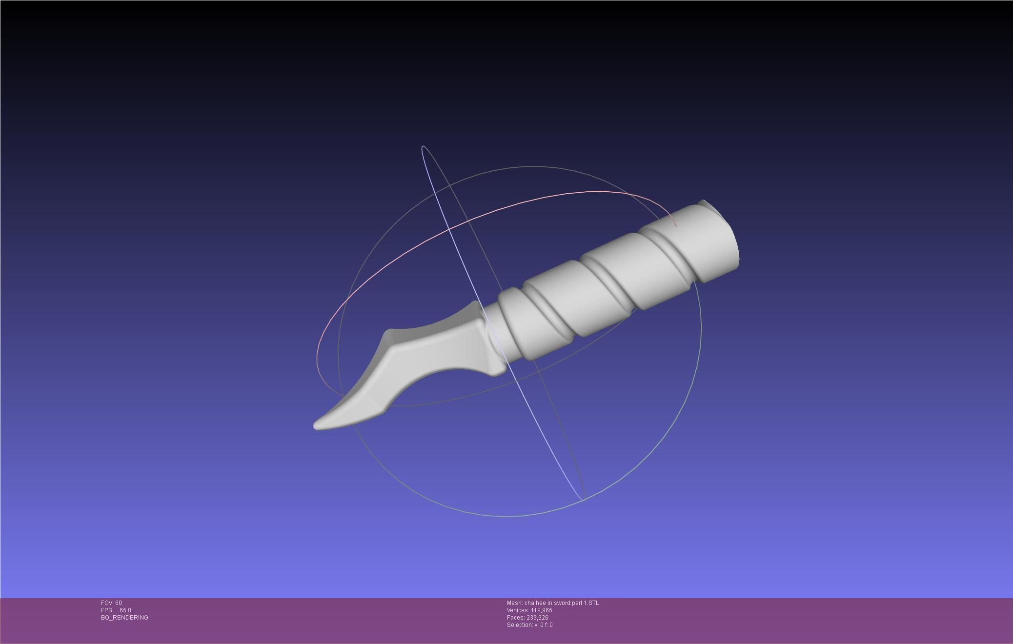 Solo Leveling Cha Hae-In Sword Anime Version 3D print model_50