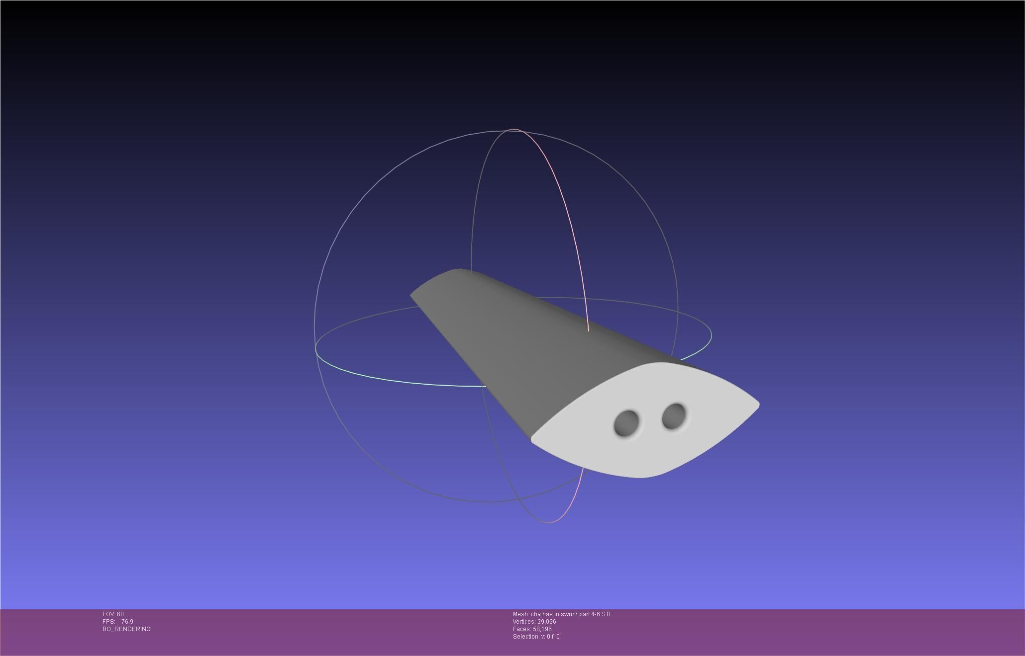 Solo Leveling Cha Hae-In Sword Anime Version 3D print model_75