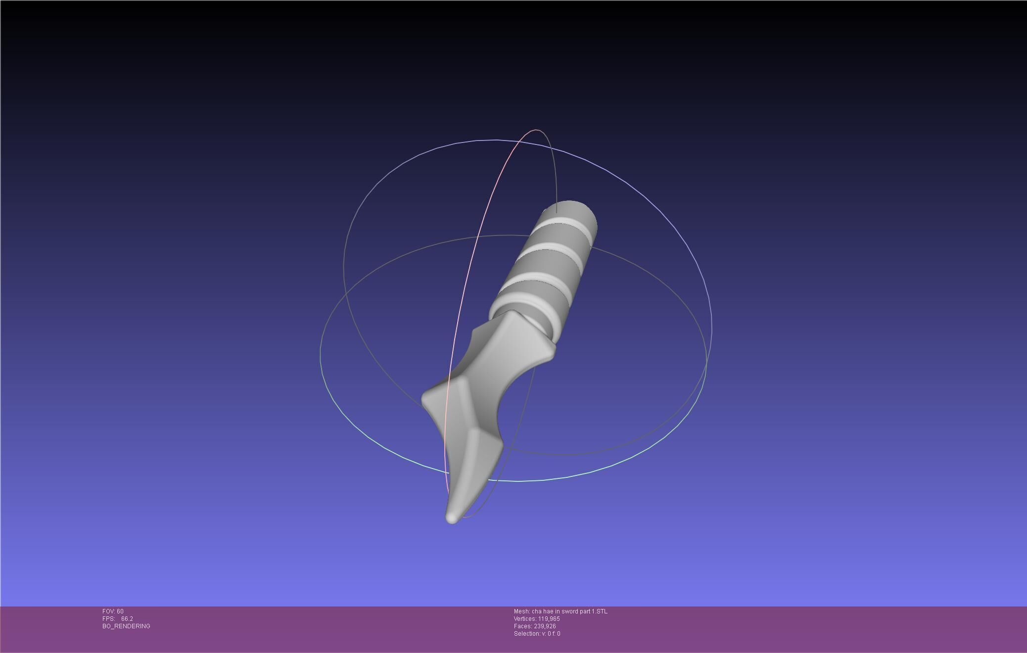 Solo Leveling Cha Hae-In Sword Anime Version 3D print model_49