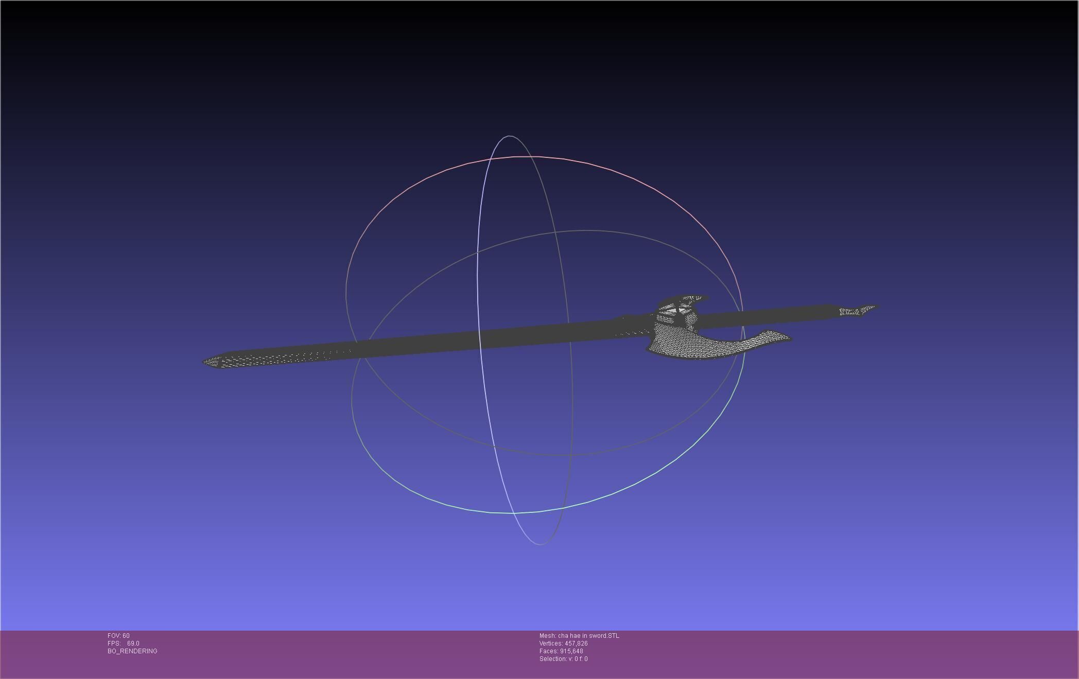 Solo Leveling Cha Hae-In Sword Anime Version 3D print model_33