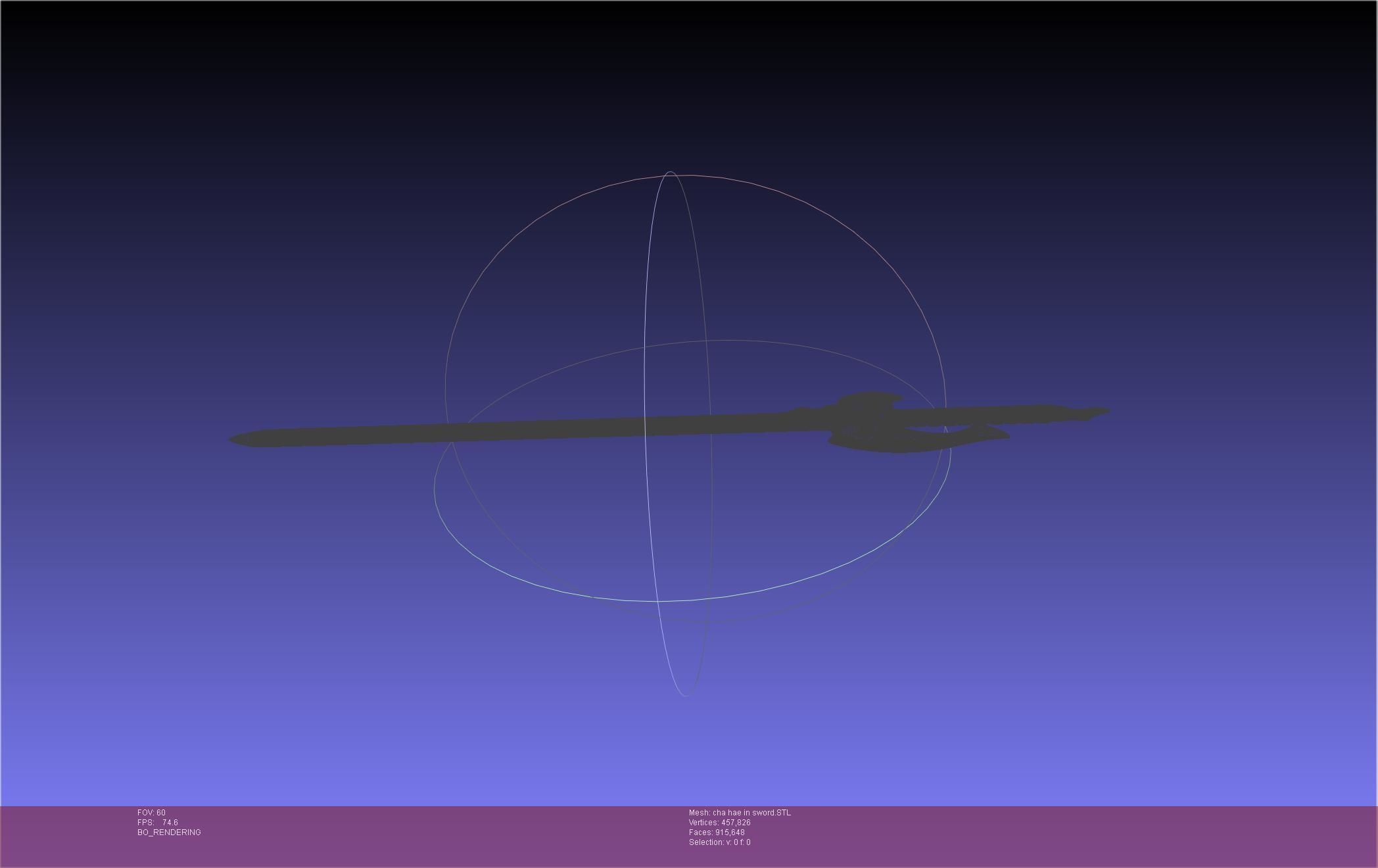 Solo Leveling Cha Hae-In Sword Anime Version 3D print model_39