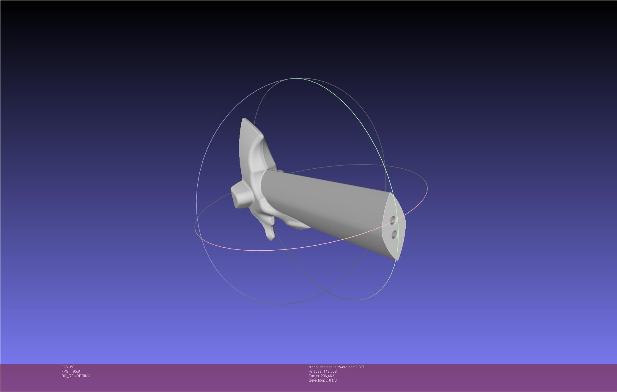 Solo Leveling Cha Hae-In Sword Anime Version 3D print model_70