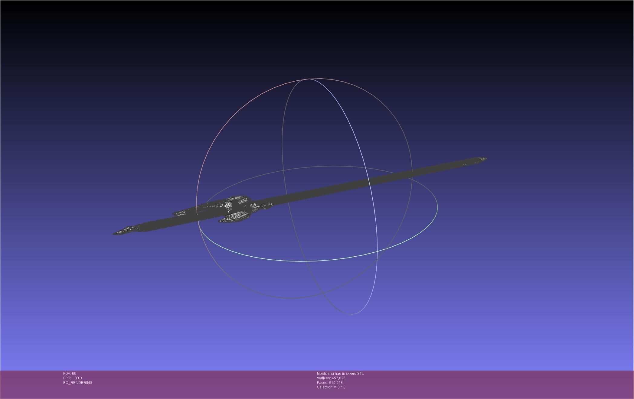 Solo Leveling Cha Hae-In Sword Anime Version 3D print model_35