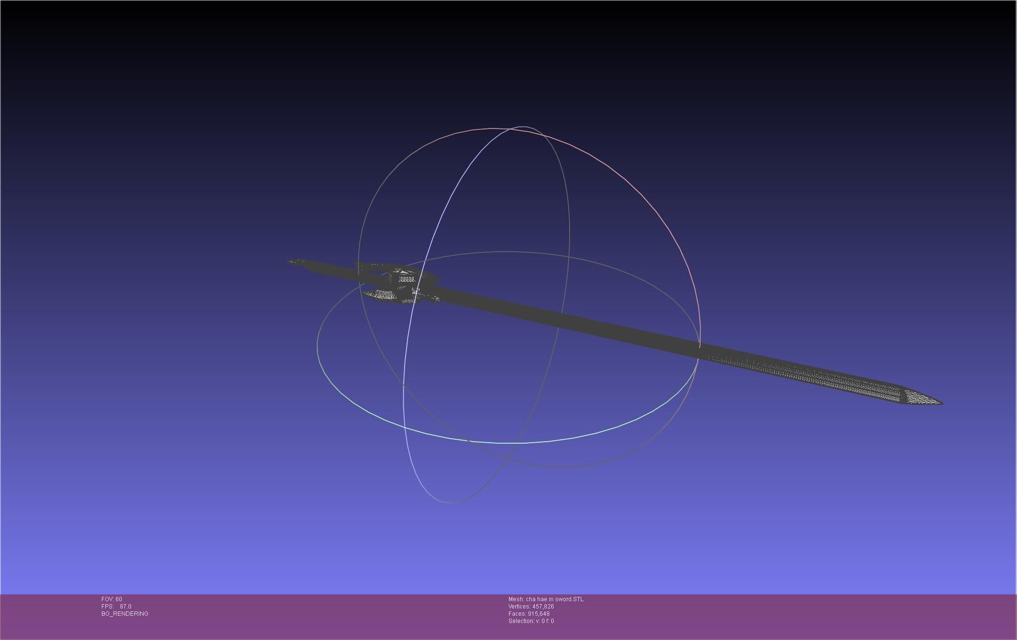 Solo Leveling Cha Hae-In Sword Anime Version 3D print model_36