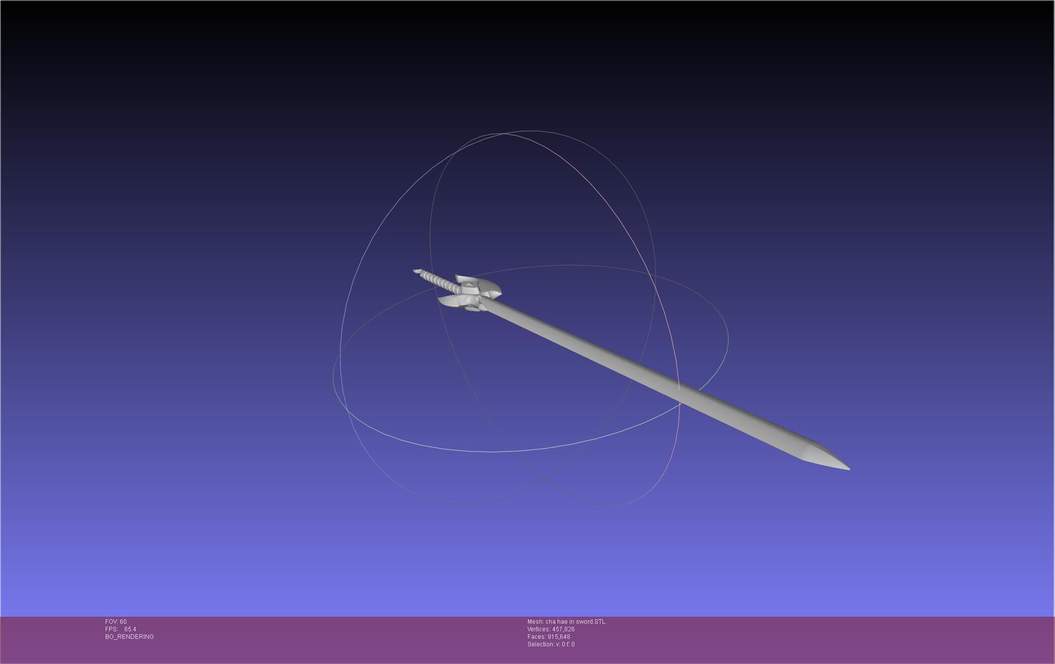 Solo Leveling Cha Hae-In Sword Anime Version 3D print model_9