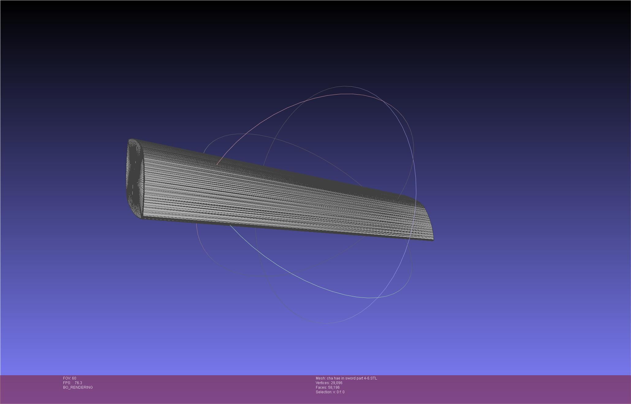 Solo Leveling Cha Hae-In Sword Anime Version 3D print model_77