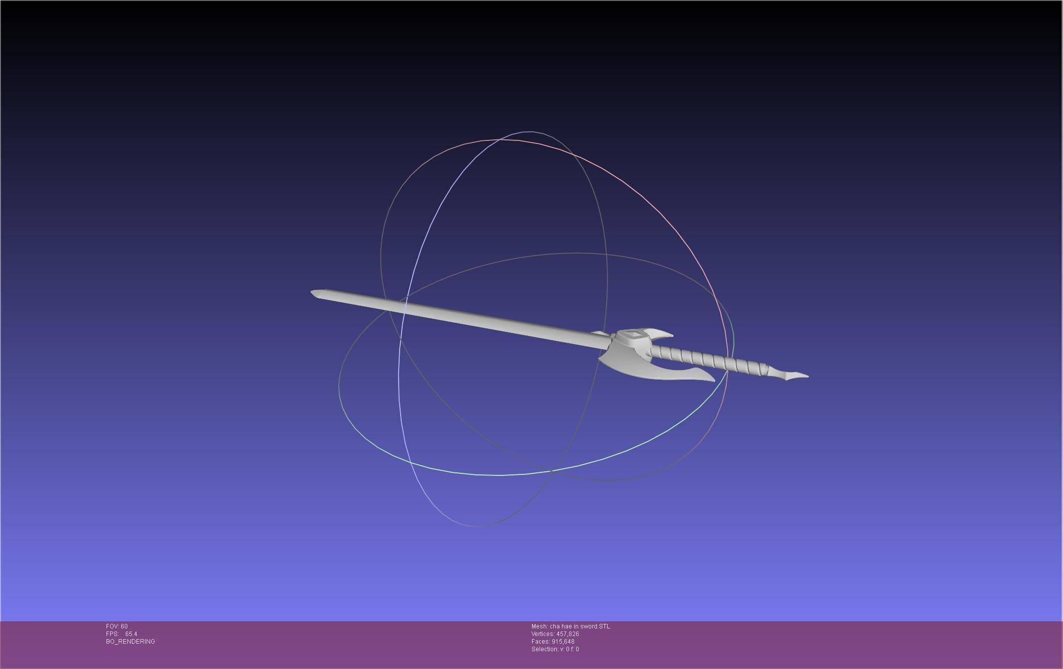 Solo Leveling Cha Hae-In Sword Anime Version 3D print model_13