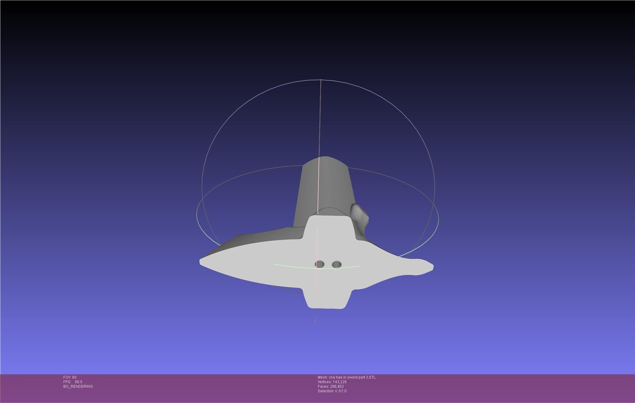 Solo Leveling Cha Hae-In Sword Anime Version 3D print model_67