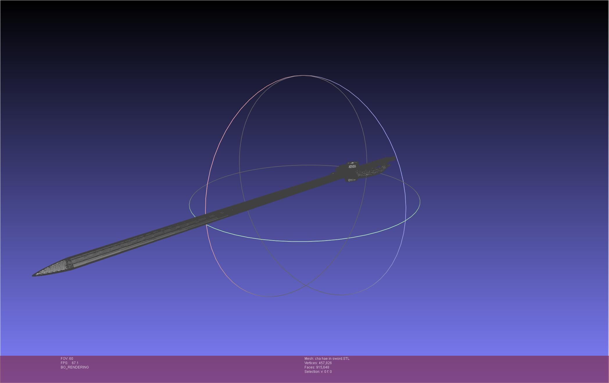 Solo Leveling Cha Hae-In Sword Anime Version 3D print model_38